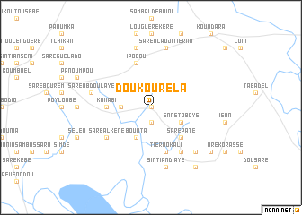 map of Doukouréla