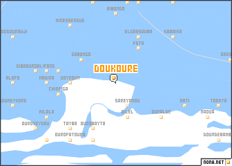 map of Doukouré