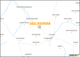 map of Doulaï Diassa