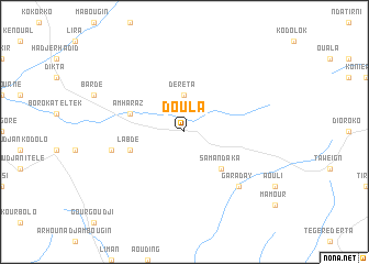 map of Doula