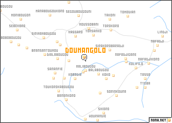 map of Doumangolo