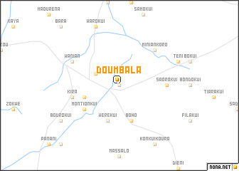 map of Doumbala