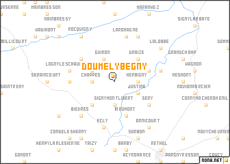 map of Doumely-Bégny