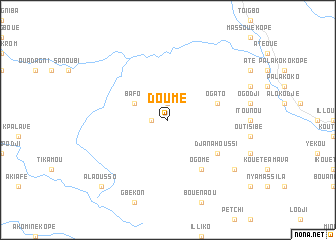 map of Doumé