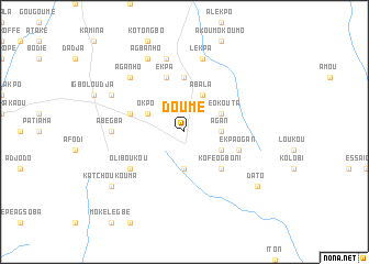 map of Doumé