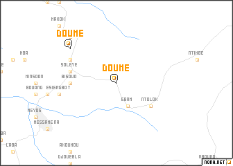 map of Doumé
