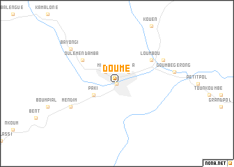 map of Doumé