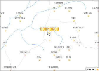 map of Doumogou