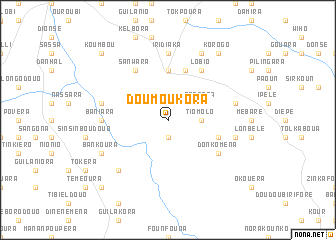 map of Doumoukora