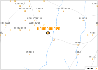 map of Doundakoro