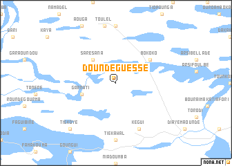 map of Doundéguessé