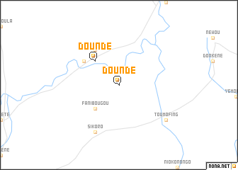 map of Doundé