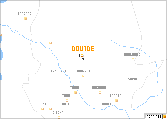 map of Doundé