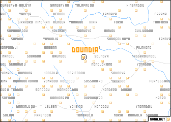 map of Doundia