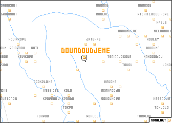 map of Doundoudjemé