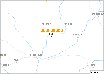 map of Doundouko