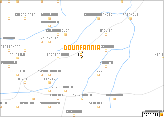 map of Dounfannia