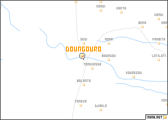 map of Doungouro