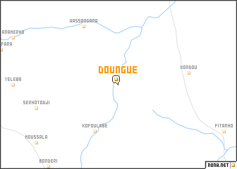 map of Doungué