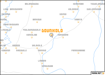 map of Dounikolo