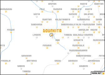 map of Dounkita