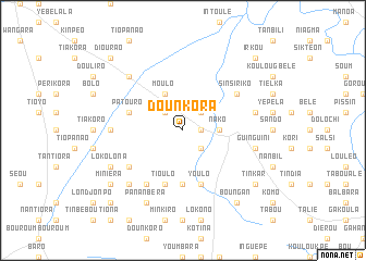 map of Dounkora