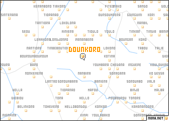 map of Dounkoro