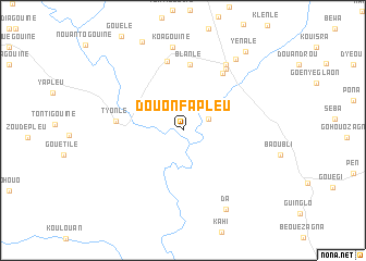 map of Douonfapleu