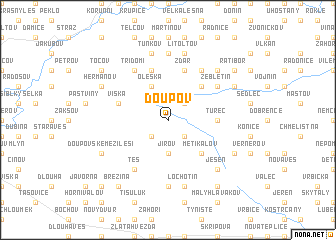 map of Doupov