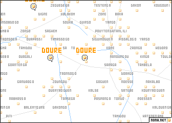 map of Douré