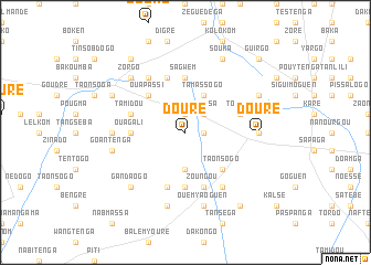 map of Douré