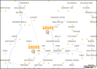 map of Douré