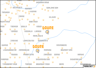 map of Douré