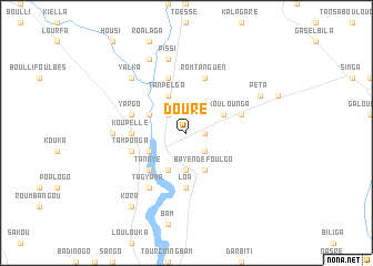 map of Douré