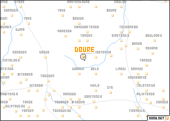 map of Douré