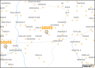 map of Douré