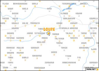 map of Douré