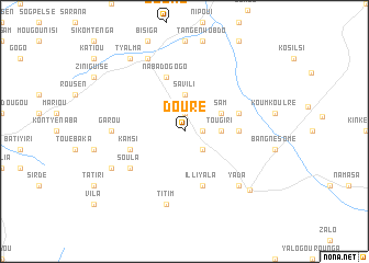 map of Douré