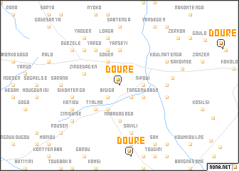 map of Douré