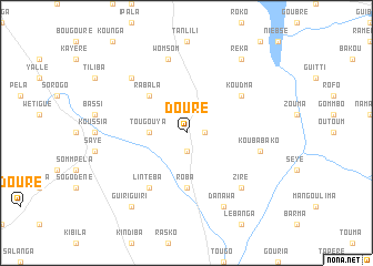 map of Douré