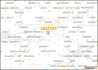 map of Dourges