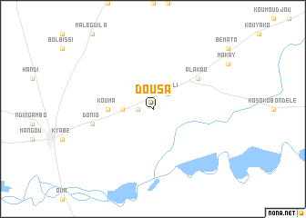 map of Dousa