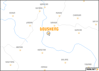 map of Dousheng