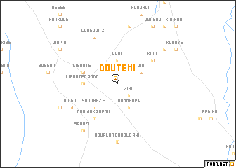 map of Doutémi
