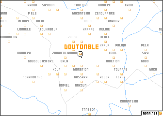 map of Doutonblé