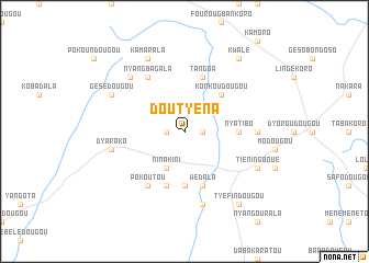 map of Doutyéna