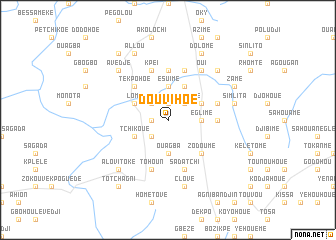 map of Douvihoé