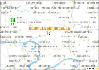 map of Douville-sur-Andelle