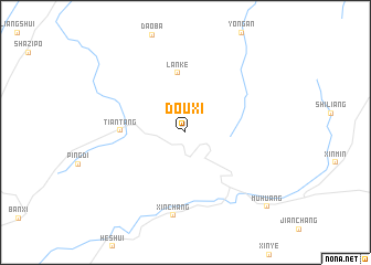 map of Douxi