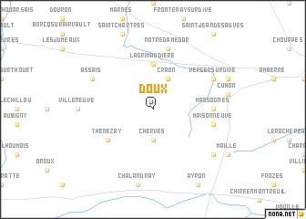 map of Doux